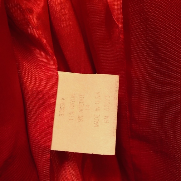 Vintage Raw Silk Blend Geometrie Dresses - Picture 10 of 10